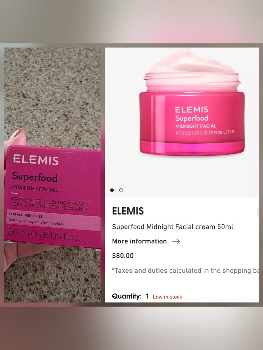 ELEMIS Superfood Midnight Facial Cream